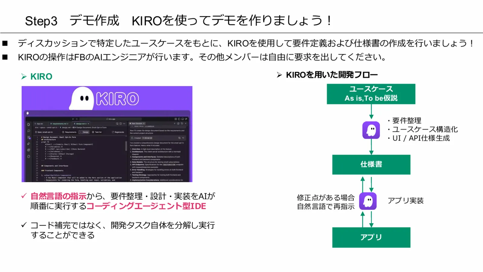 デモ作成 KIROを使ってデモを作りましょう!