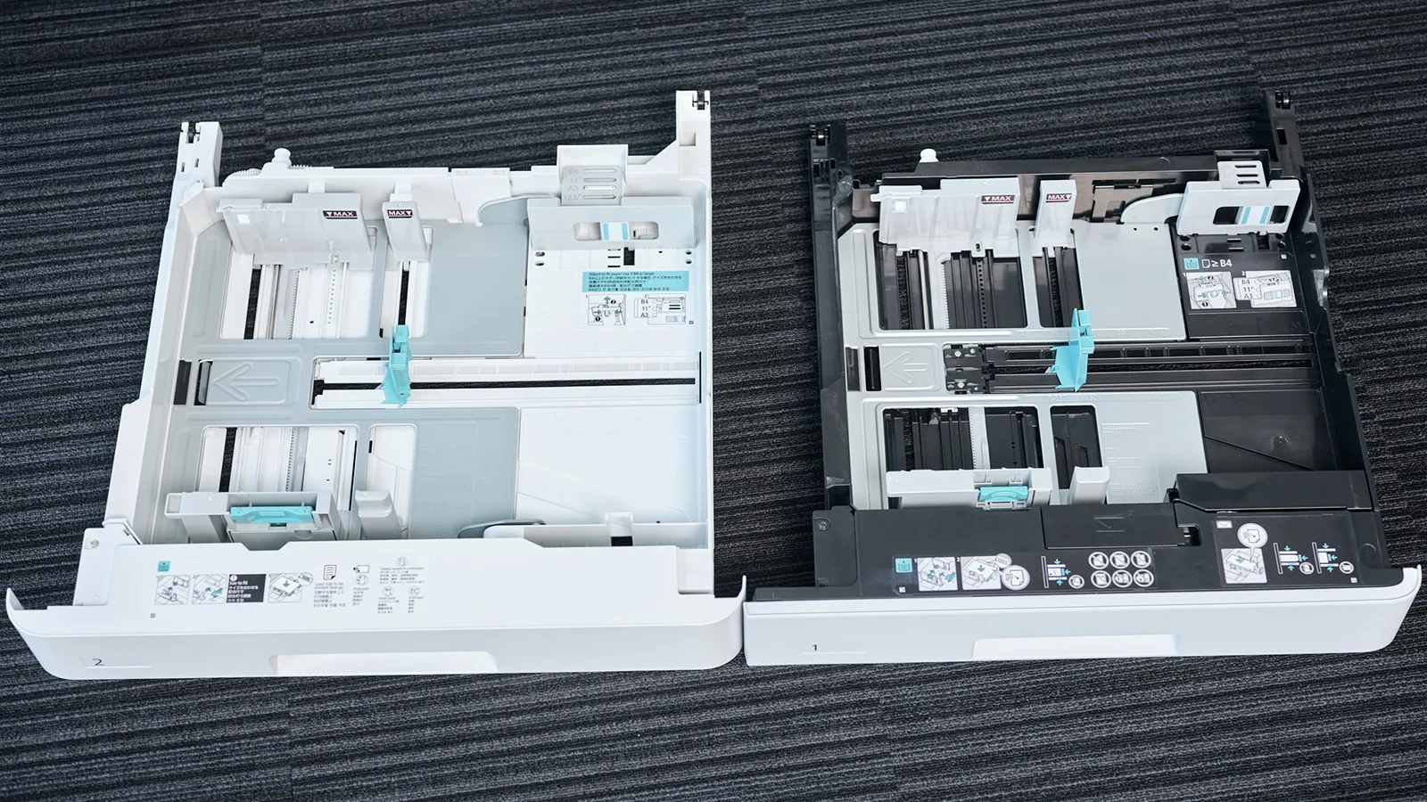 左:従来機、右:Apeos新シリーズ