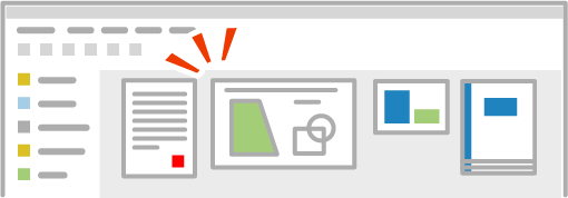 開かなくてもサムネールで確認できる