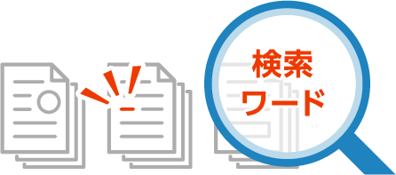 掲載箇所に自動でマーク