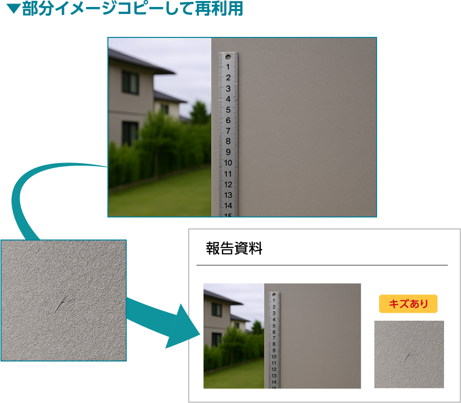 部分イメージコピーして再利用
