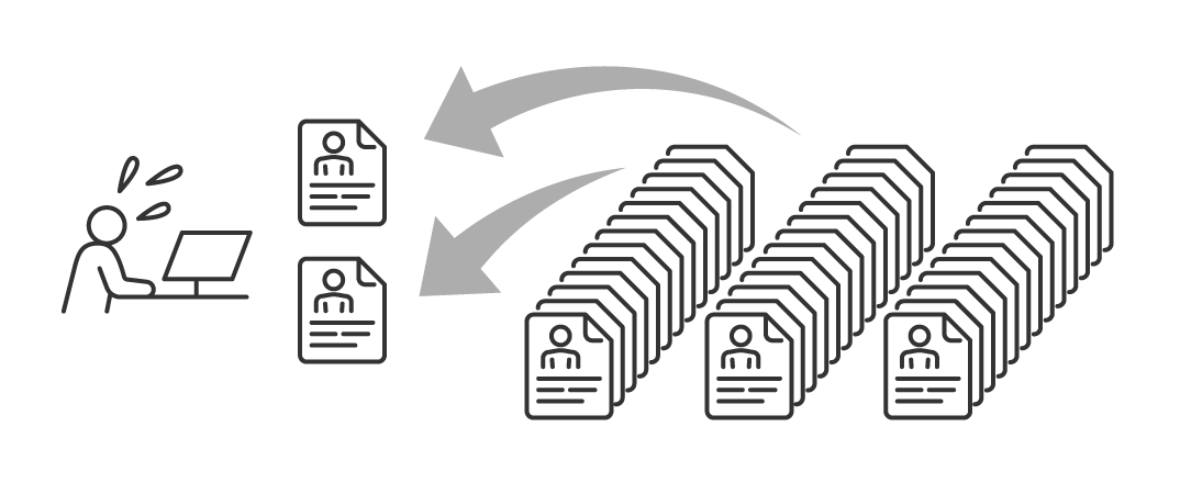 見込み顧客の選定が属人的で、営業リソースが効率的に活用できていない。