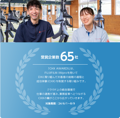 「CHX AWARDS」受賞企業数65社