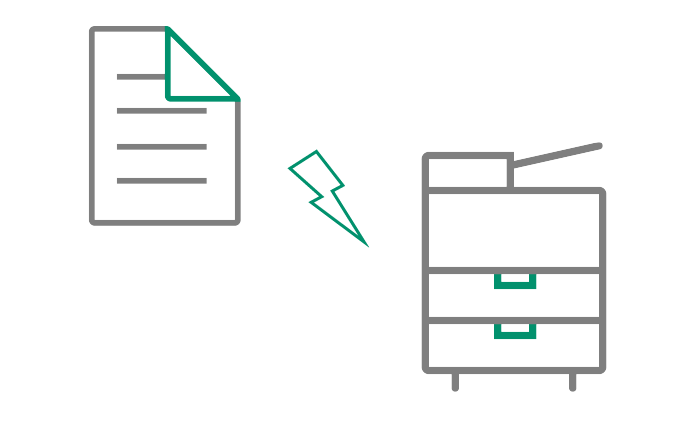 ファクス受信は自動取込み