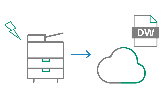 ファクス受信文書を電子で取り込み