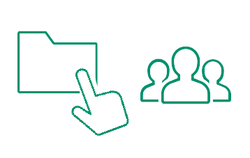 共有フォルダーで保管・共有