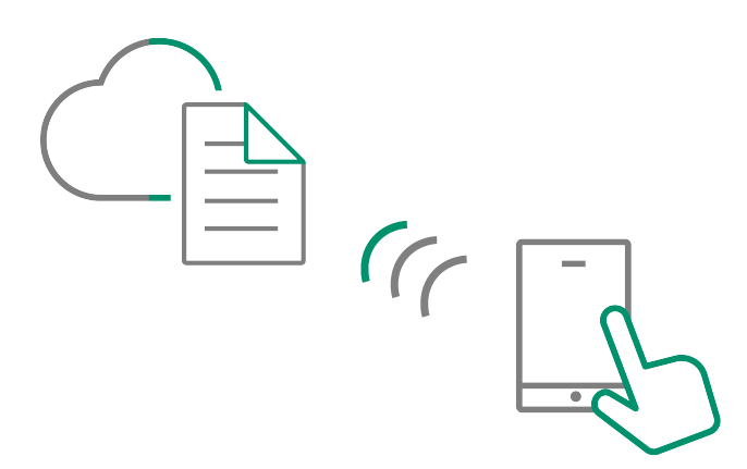 外出時はオフィスへ問い合わせることなく直接スマホで確認