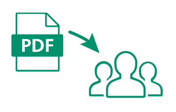 経理部の担当者に賃貸契約書を受け渡し