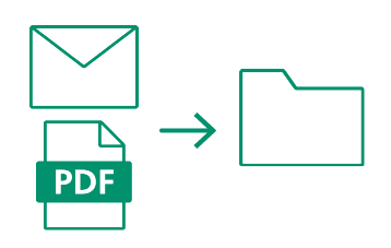 メール、添付文書は従来通りローカルフォルダへ保存
