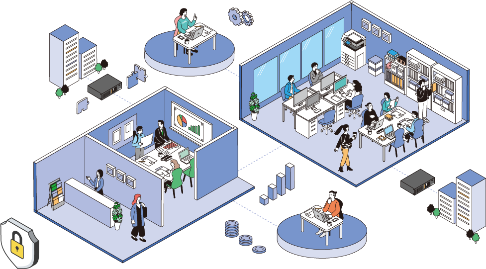 オフィスとリモートワーク