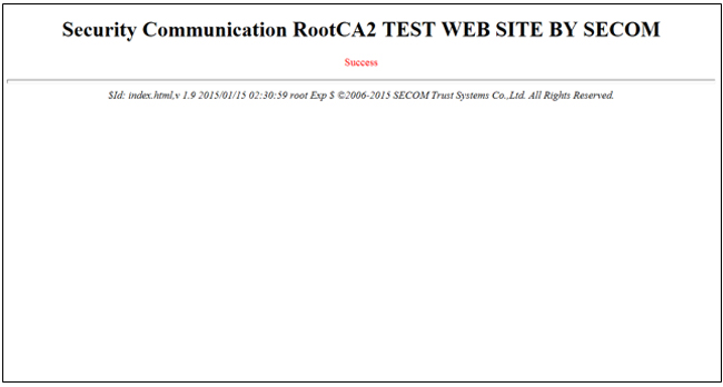 security communication rootCA2