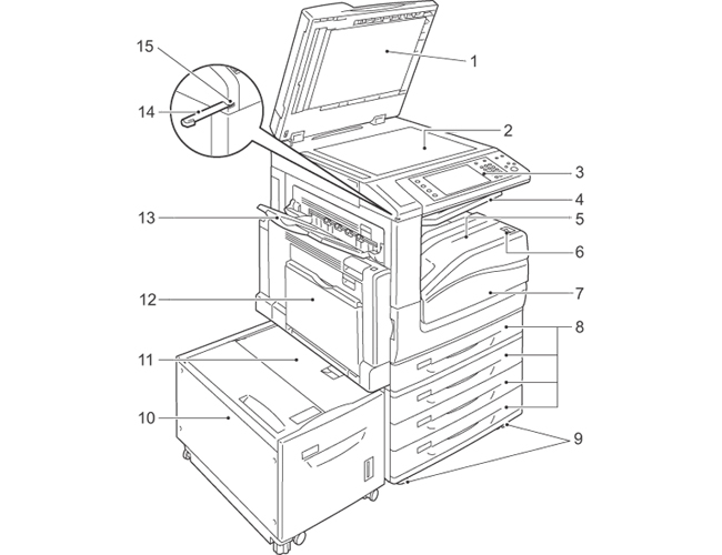 本体、用紙トレイ6(大容量給紙トレイ) DocuCentre-IV C5570 本体、用紙トレイ6(大容量給紙トレイ) DocuCentre-IV C5570