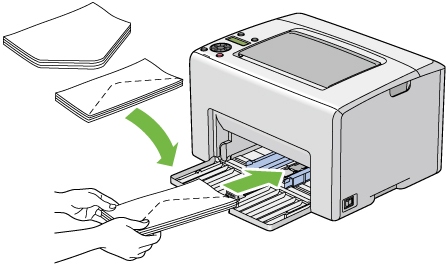 用紙トレイに封筒をセットする DocuPrint CP200 w 富士フイルム 
