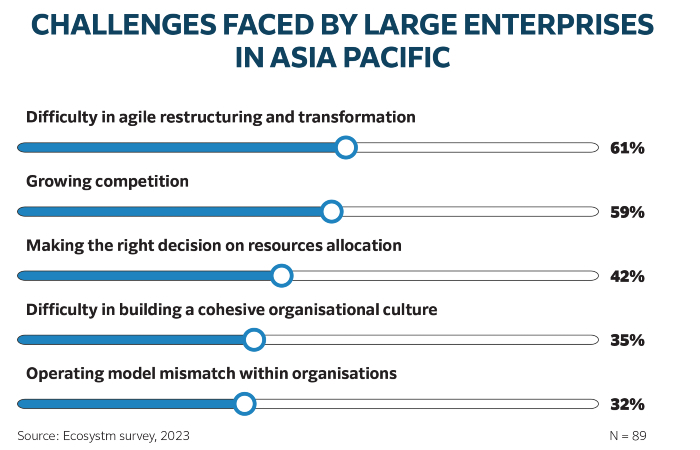 Challenges faced by large enterprises in Asia Pacific