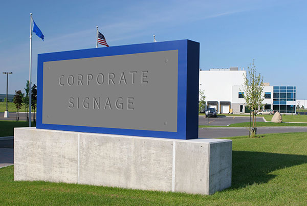 corporate signage