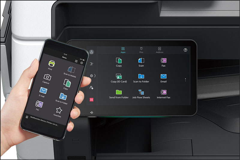 Printer software for printing by smartphone operation