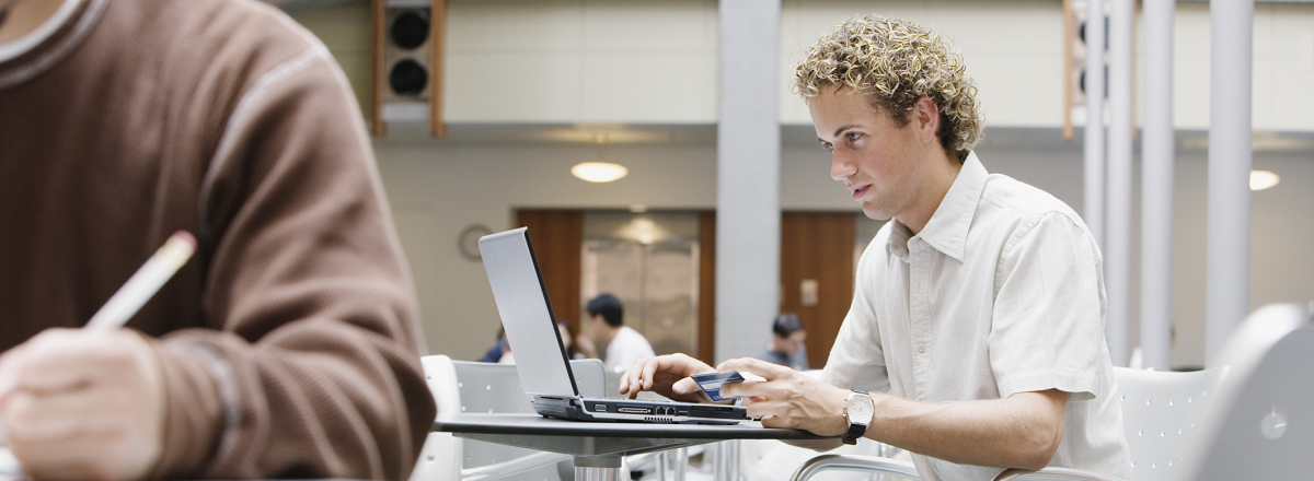 office workers working on mobile phones