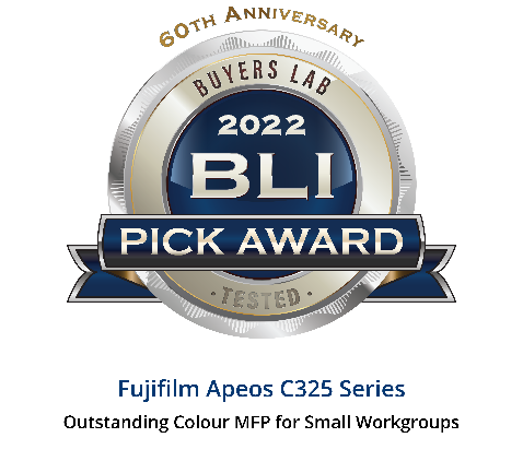 2022 BLI Pick Award for Fujifilm Apeos C325 Series