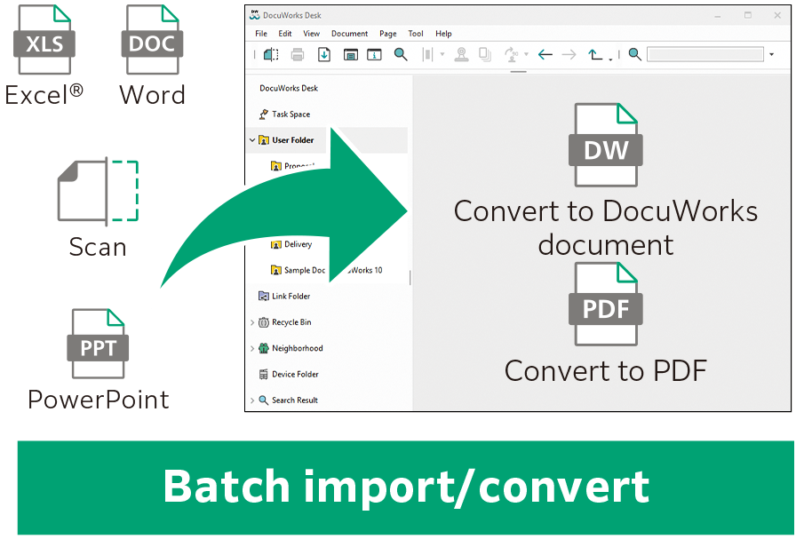Batch import/convert
