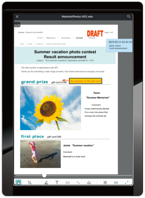 Also supports mobile devices