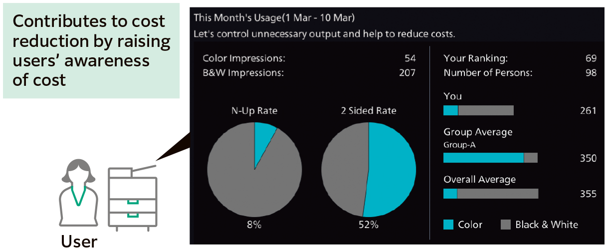 When Printing, Display Usage Status