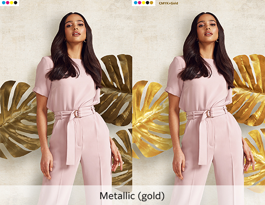 Metallic (gold)