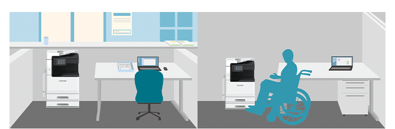 สามารถกำหนดค่าแบบ 2 ถาดเพื่อเพิ่มประสิทธิภาพ และหน้าจอ UI ที่ปรับใช้ให้เหมาะกับทุกความต้องการได้อย่างง่ายดาย (รวมทั้งผู้ที่มีความต้องการพิเศษในการใช้งาน)