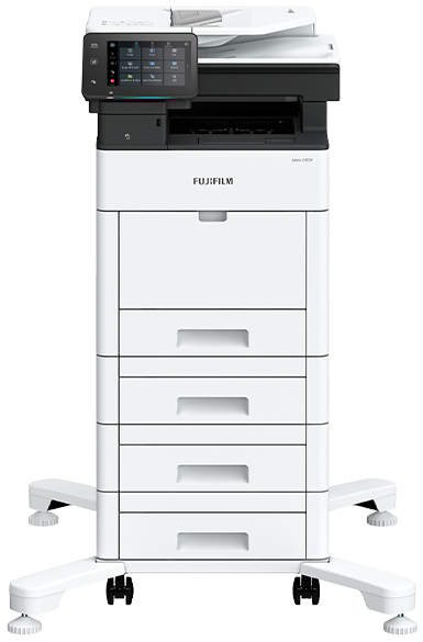 มาตรฐาน + ถาดป้อนกระดาษเสริมขนาด 550 แผ่น x 3 + ล้อเลื่อน