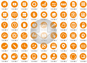 橘色icons
