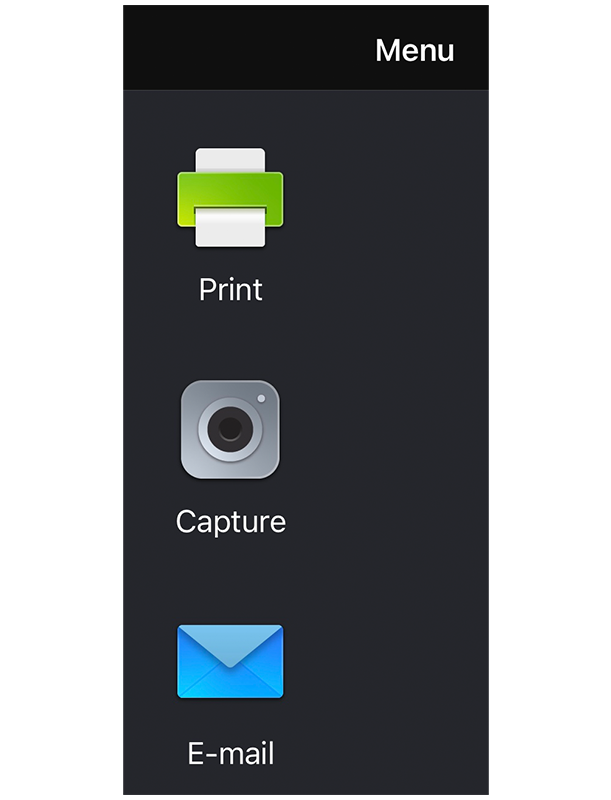 Enlarged screen display