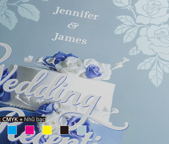 CMYK + Nhũ bạc
