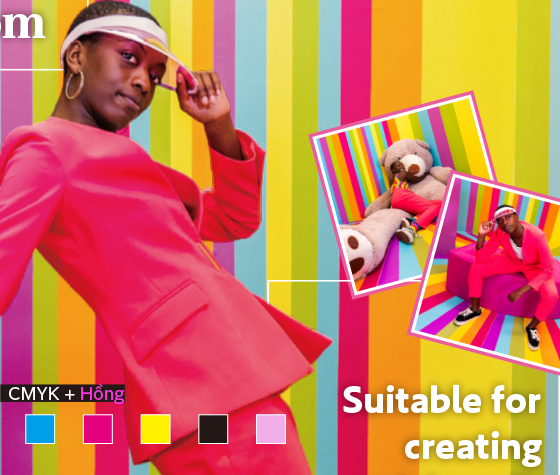 CMYK + Hồng