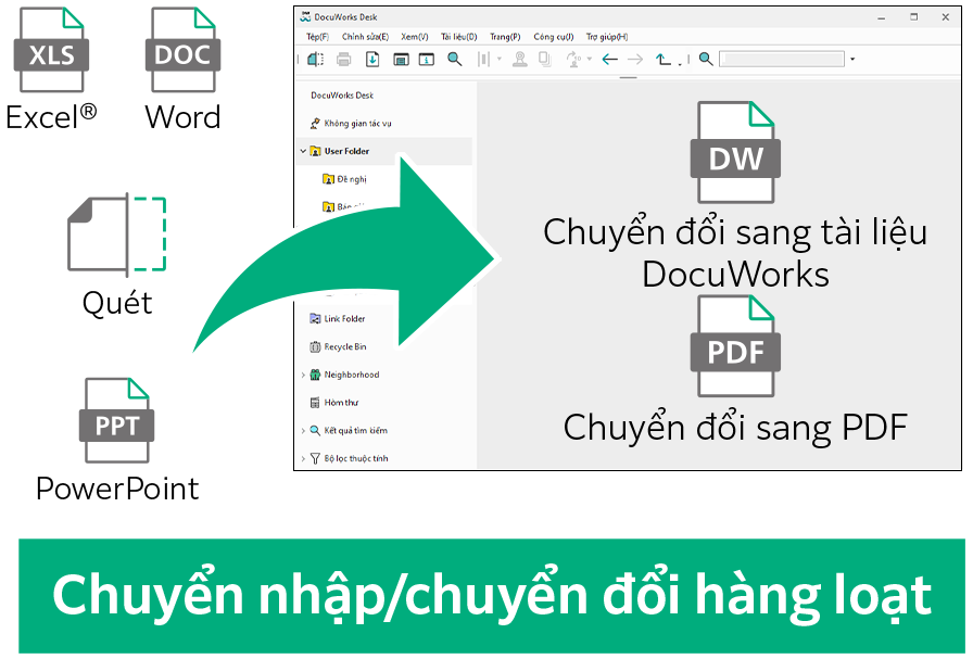 Chuyển nhập/chuyển đổi hàng loạt