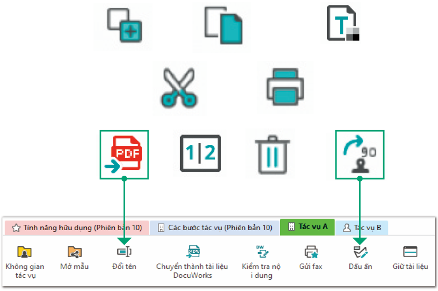 Tùy chỉnh Thanh công cụ tác vụ