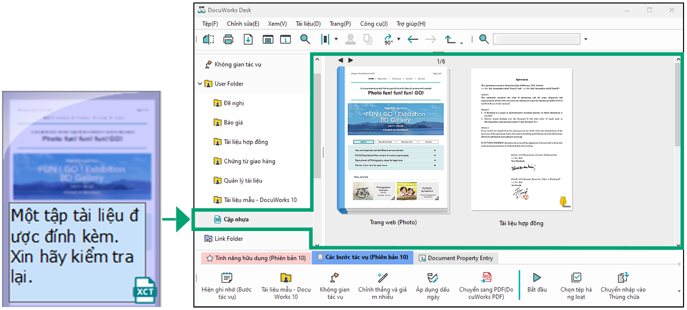Chuyển giao tài liệu ở nhiều định dạng