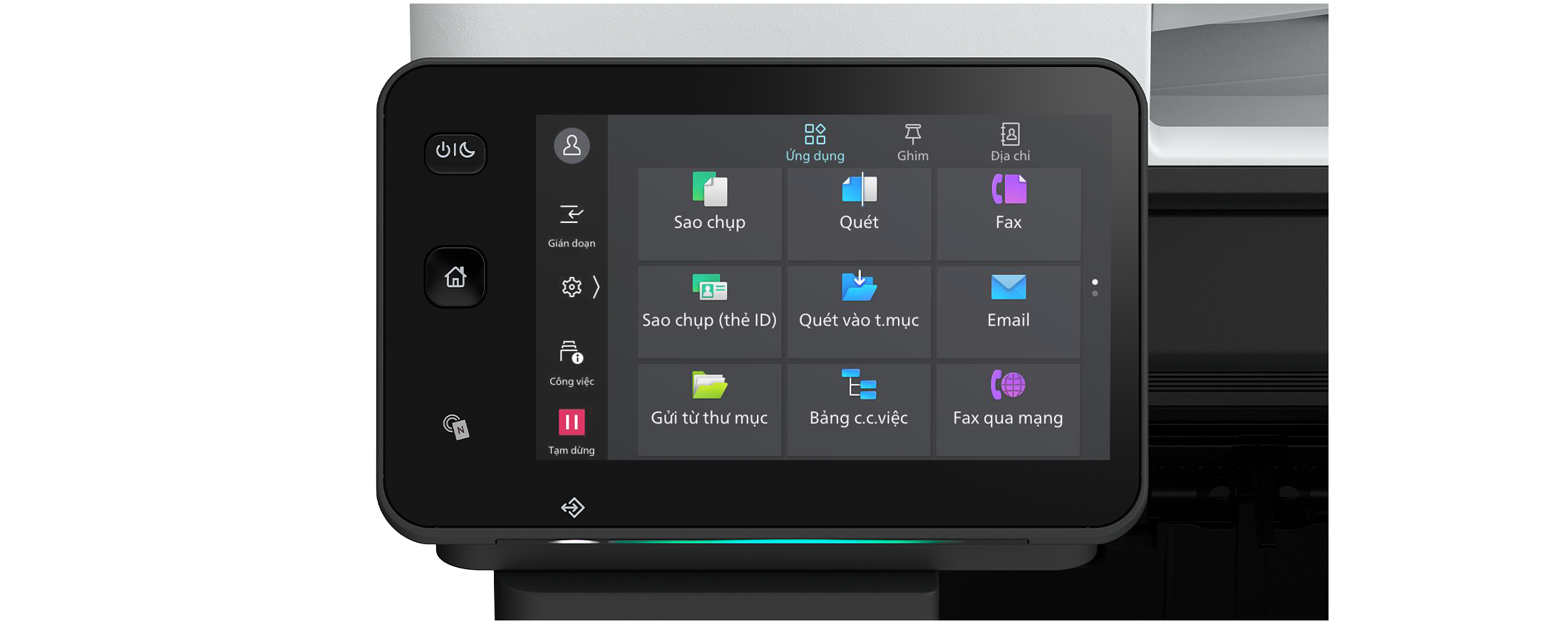 Bảng điều khiển cảm ứng màu 7-inch thân thiện với người dùng