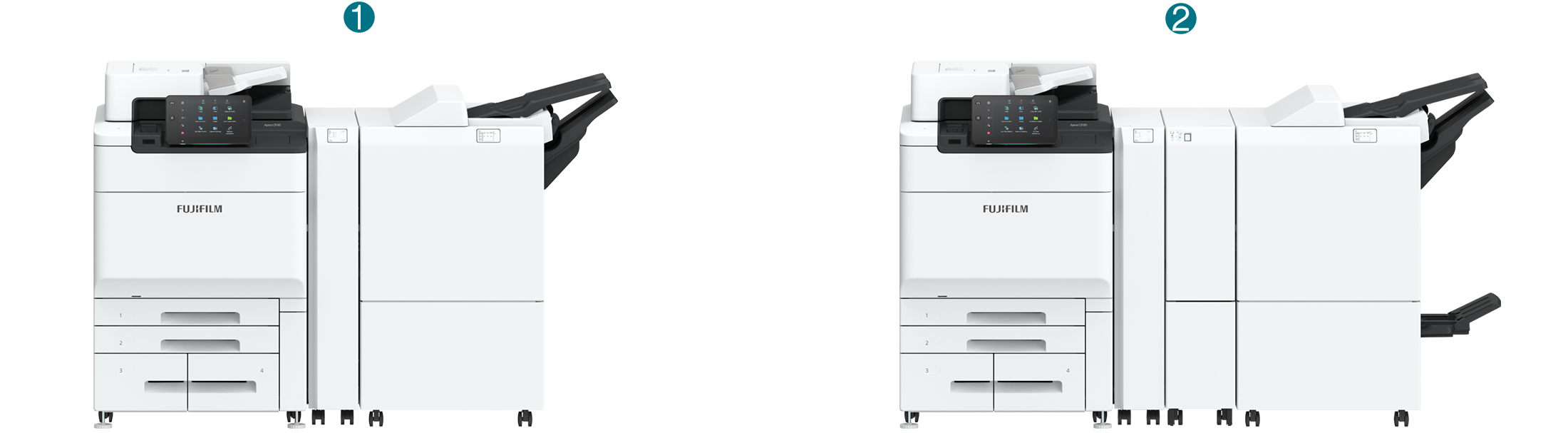 Space-saving Finisher D6 with a slim connection module